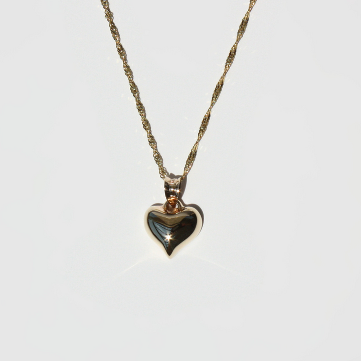14K Gold Heart Necklace