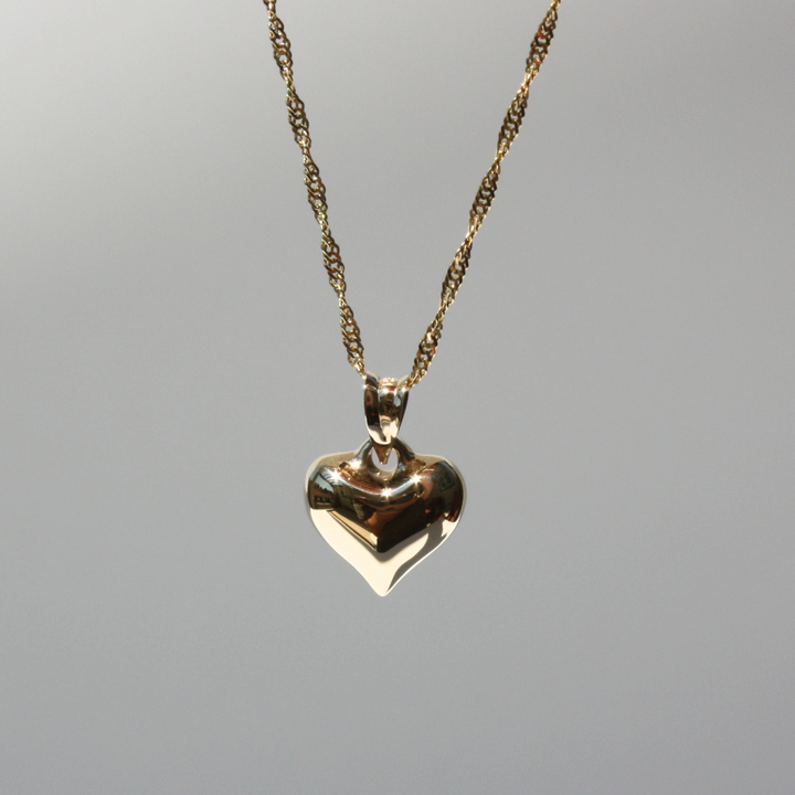 14K Gold Heart Necklace