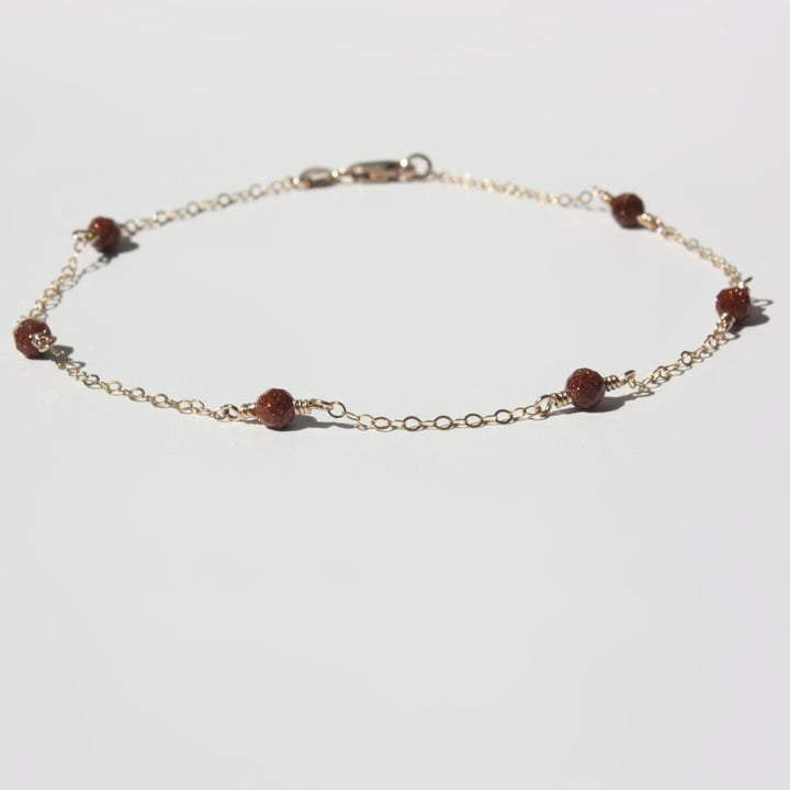 Gemstone Ankle Bracelet