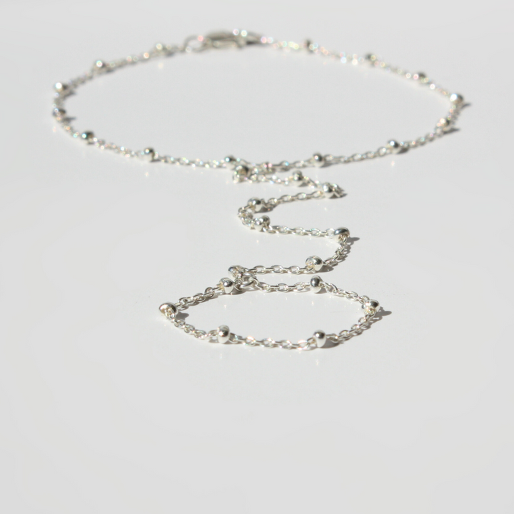 Hand Chain Bracelet Silver