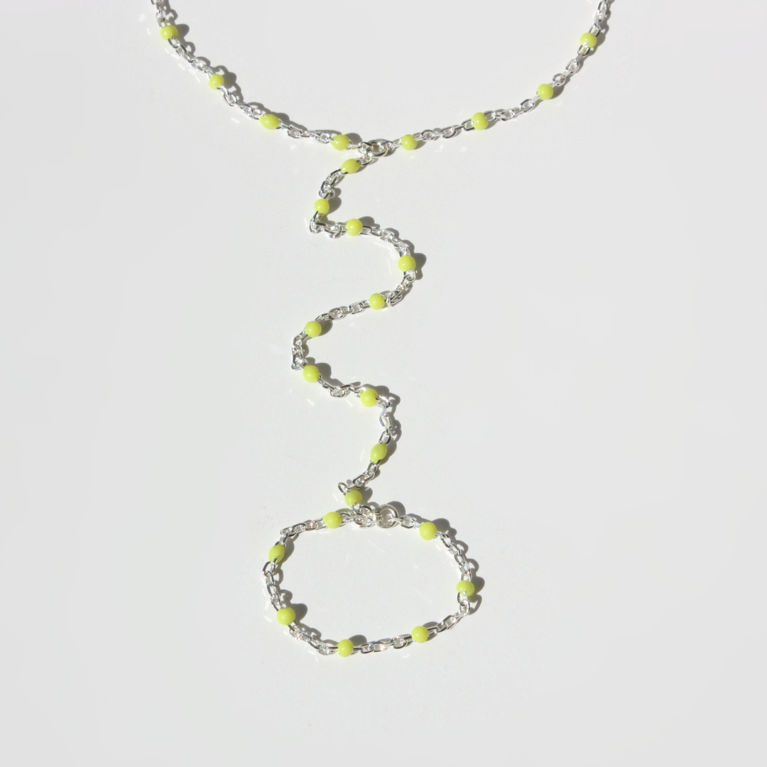 Enamel Hand Chain Bracelet