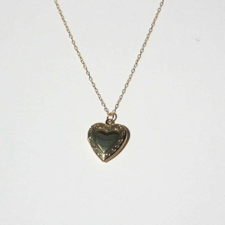 Heart Locket Necklace Gold Filled