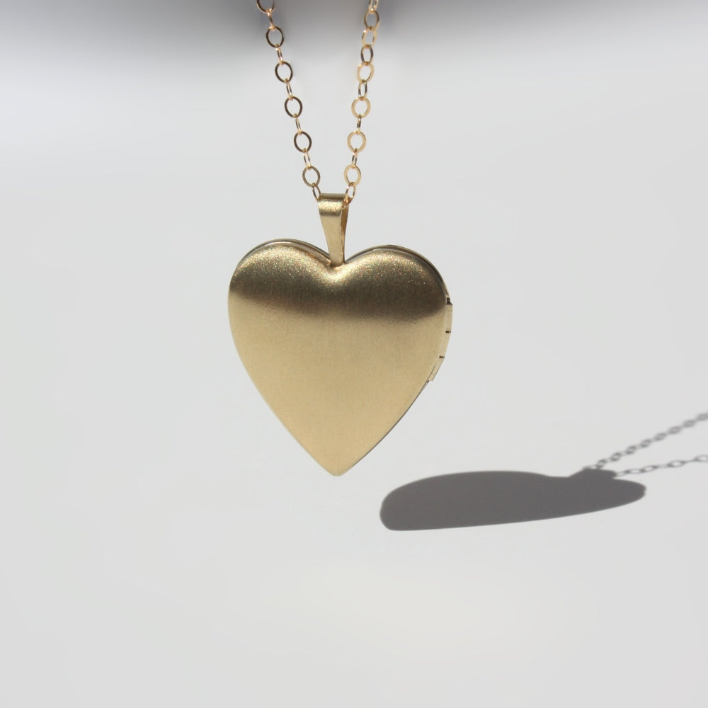 Heart Locket Necklace Gold Filled