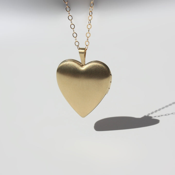 Heart Locket Necklace Gold Filled