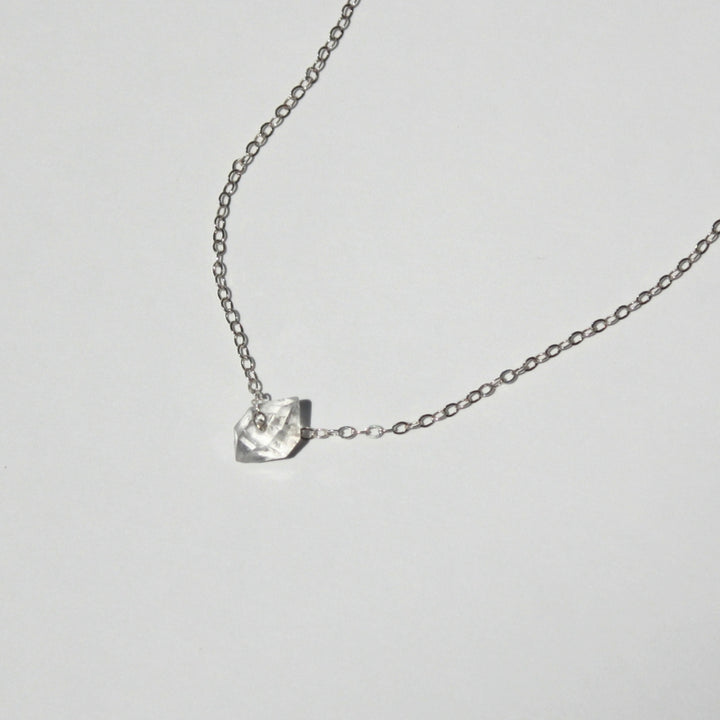 Herkimer Diamond Necklace Silver