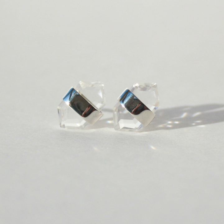 Hexagon Stud Earrings