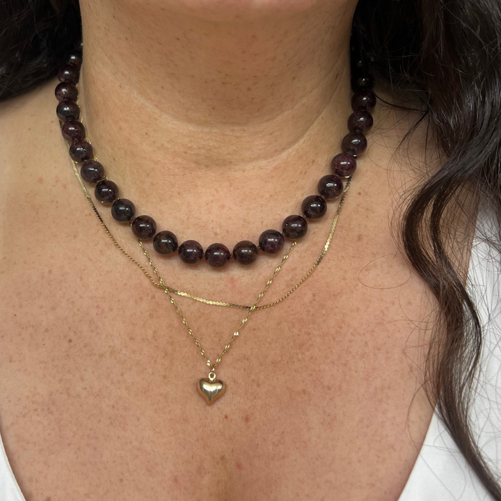 Garnet Birthstone Necklace