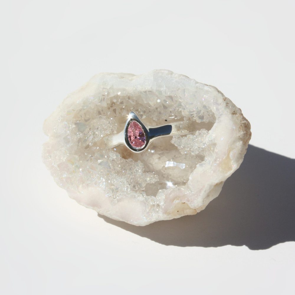 Pear Gemstone Ring