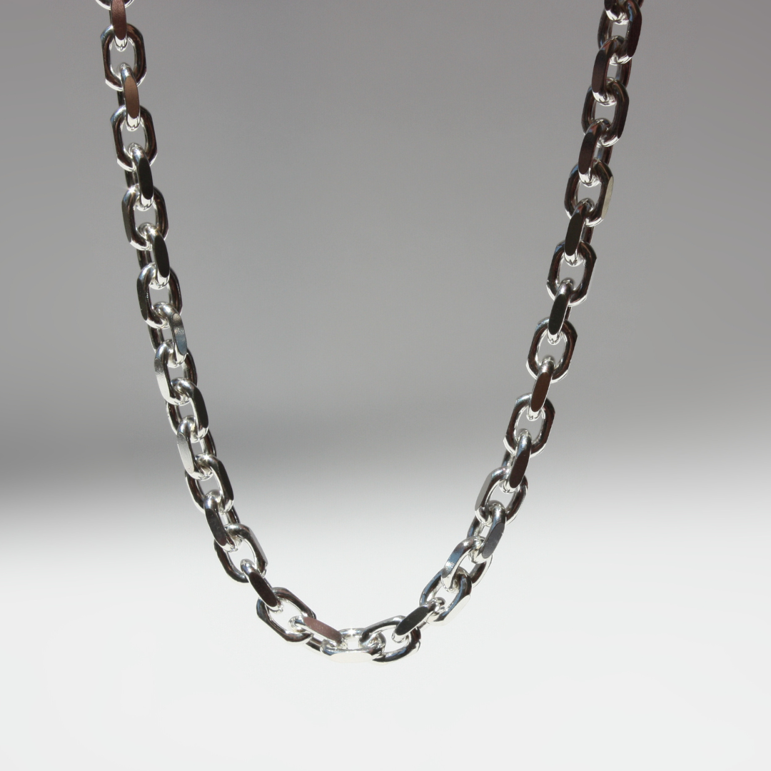 Cable Link Chain Mens Necklace