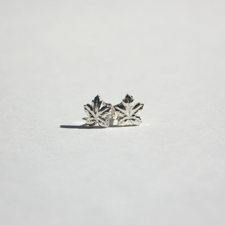 Maple Leaf Stud Earrings