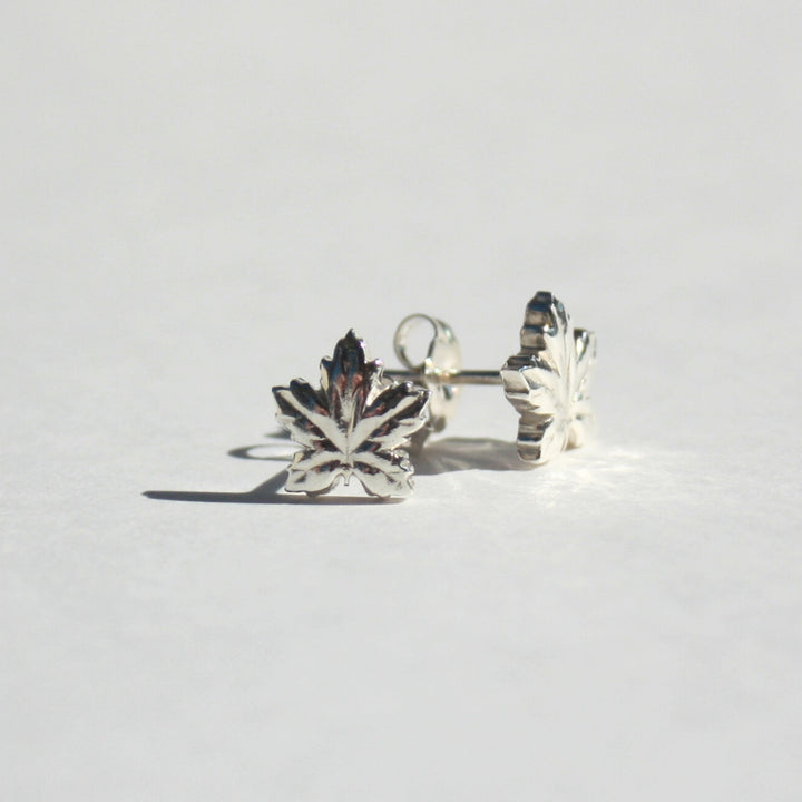 Maple Leaf Stud Earrings