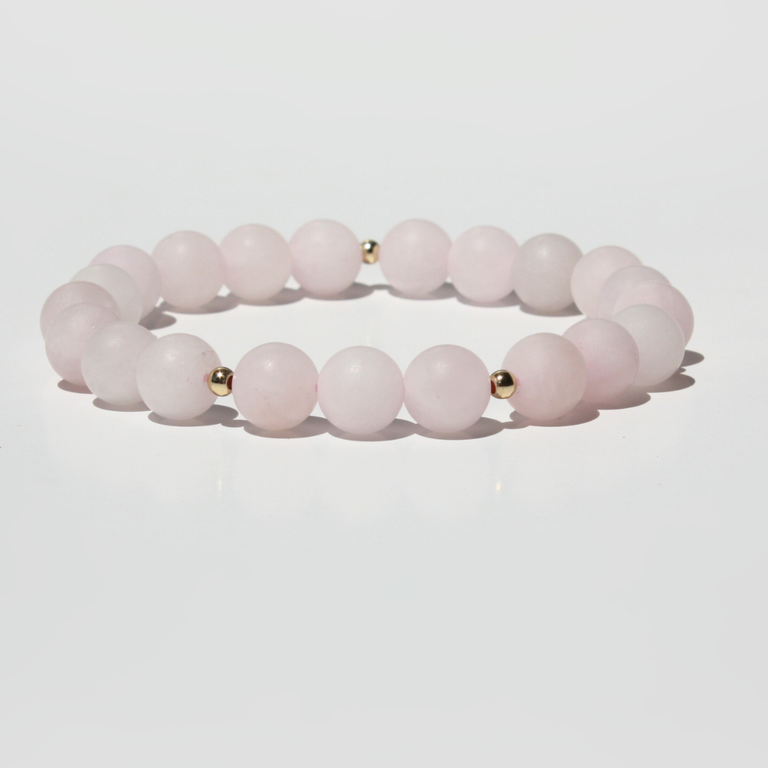 Matte Rose Quartz Bracelet
