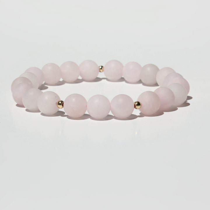 Matte Rose Quartz Bracelet
