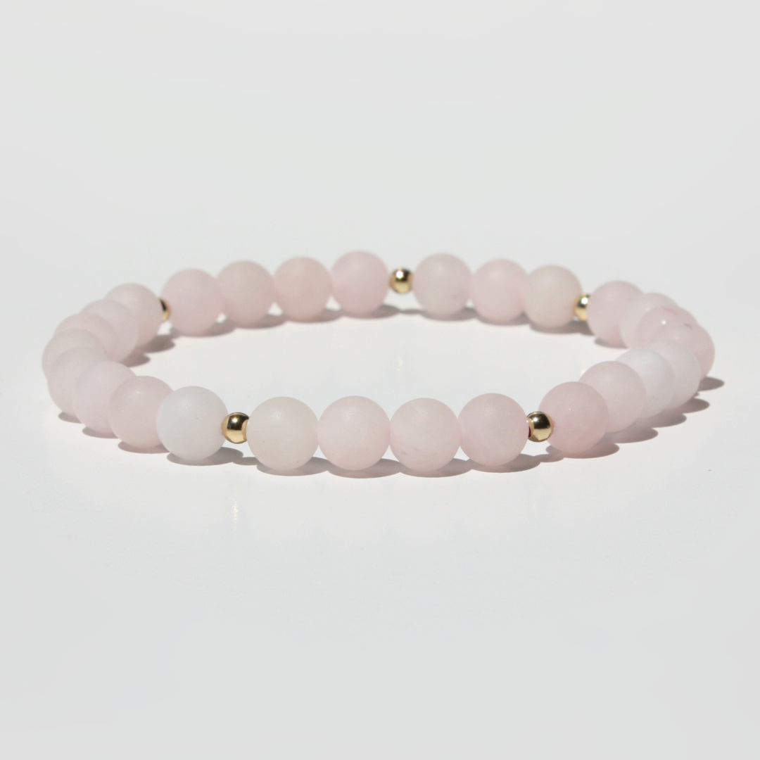 Matte Rose Quartz Bracelet