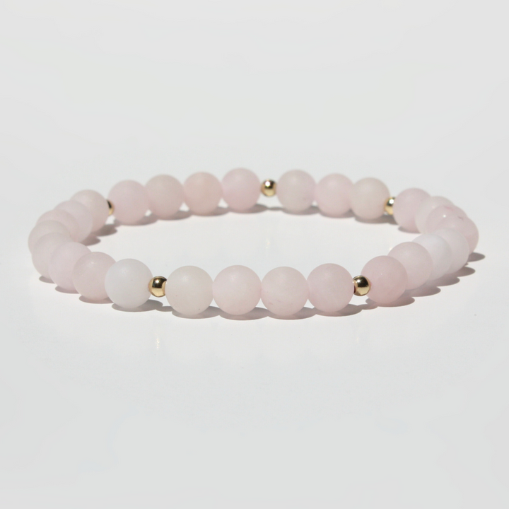 Matte Rose Quartz Bracelet