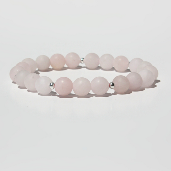 Matte Rose Quartz Bracelet