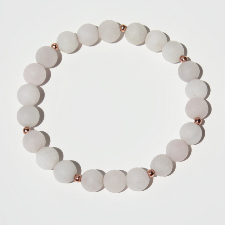 Matte Rose Quartz Bracelet
