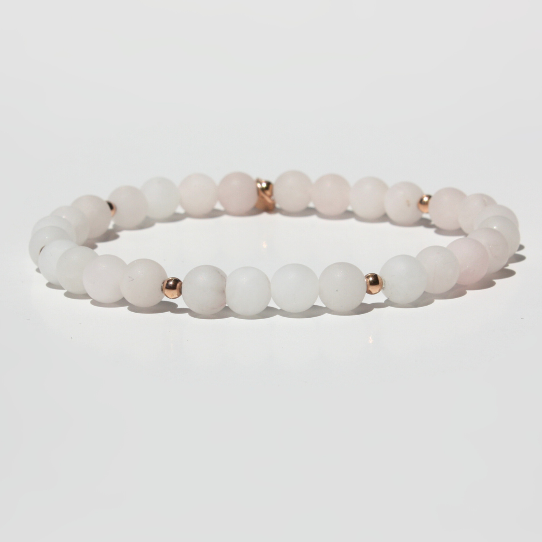 Matte Rose Quartz Bracelet