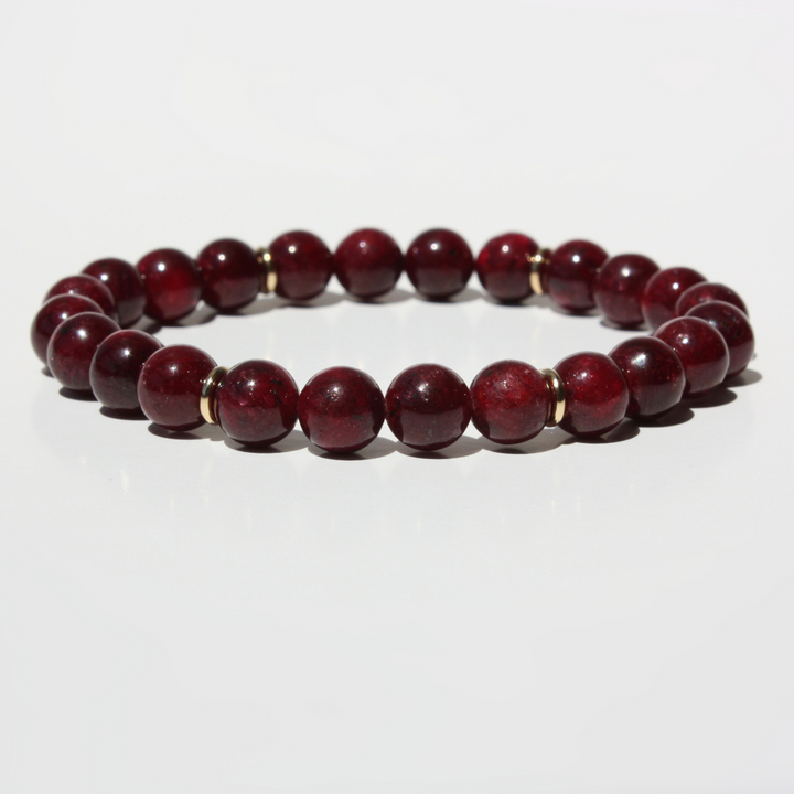 Ruby Birthstone Bracelet
