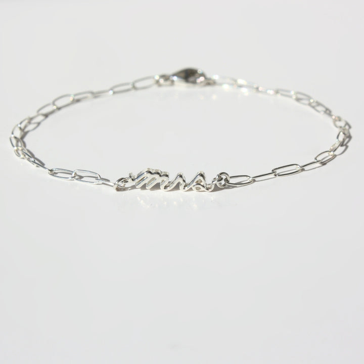 Mrs Paperclip Bracelet Silver
