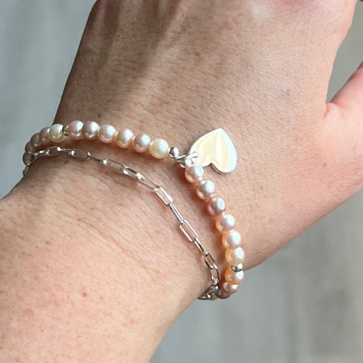 Silver Pearl Bracelet