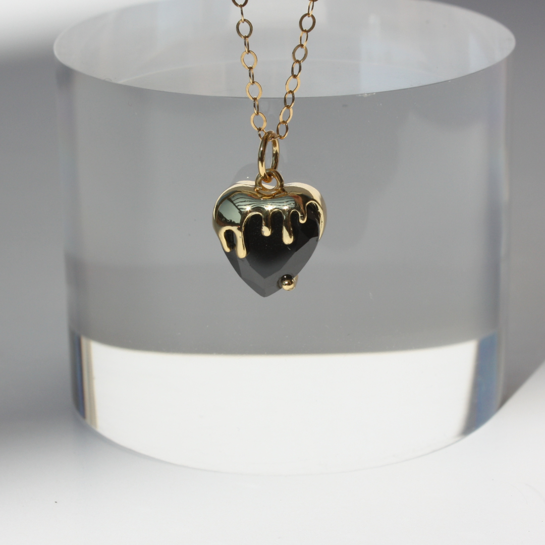 Black Heart Necklace