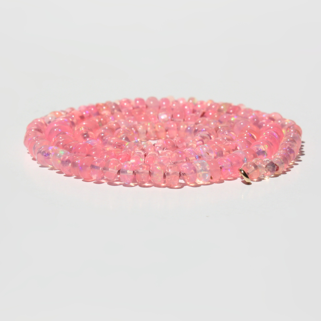 Pink Ethiopian Opal Necklace