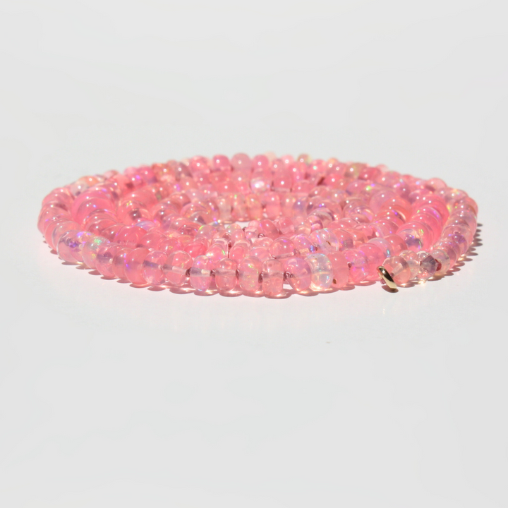 Pink Ethiopian Opal Necklace