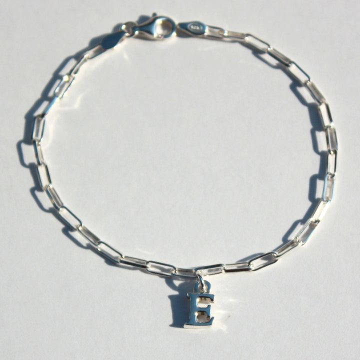 Initial Paperclip Bracelet