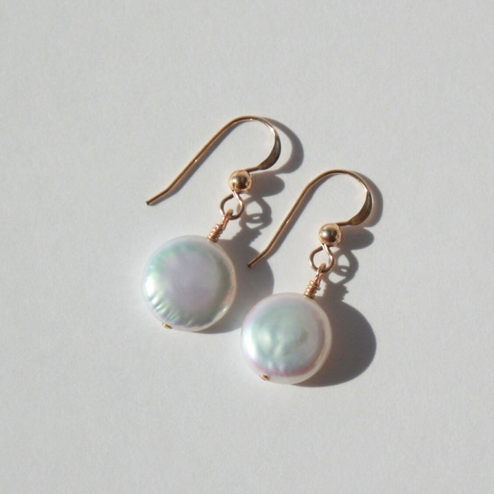 Coin Pearl Earrings