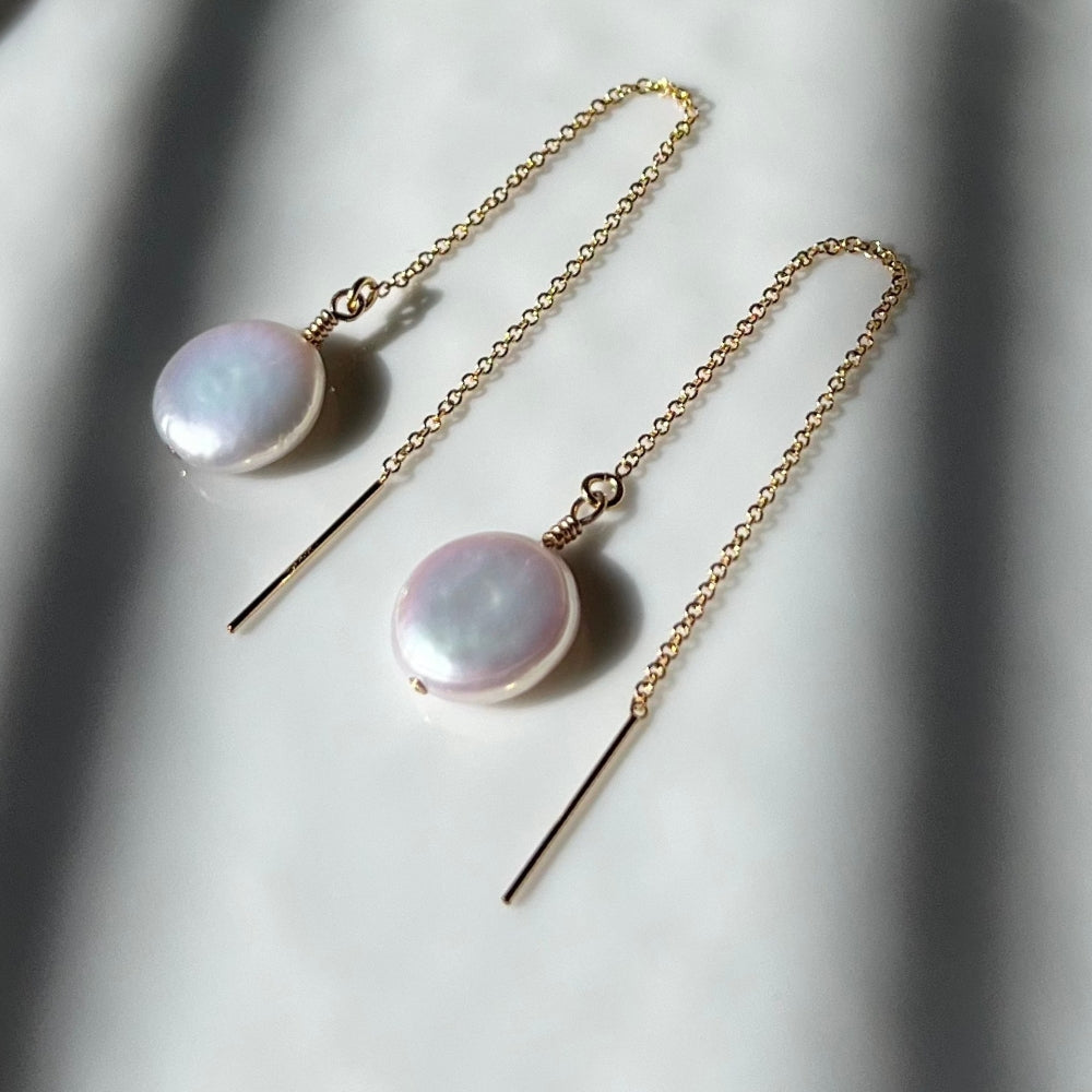 Pearl Threader Earrings