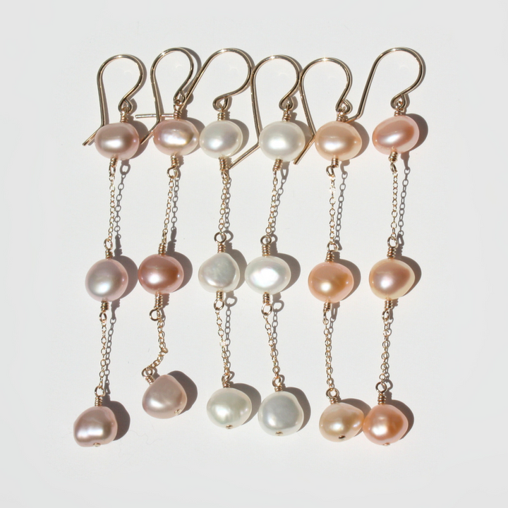 Pearl Drop Dangling Earrings