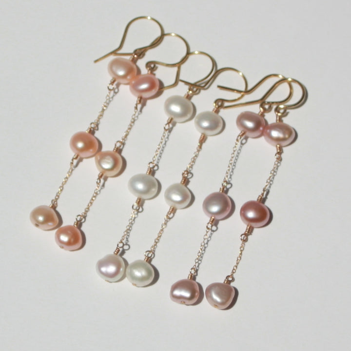 Pearl Drop Dangling Earrings