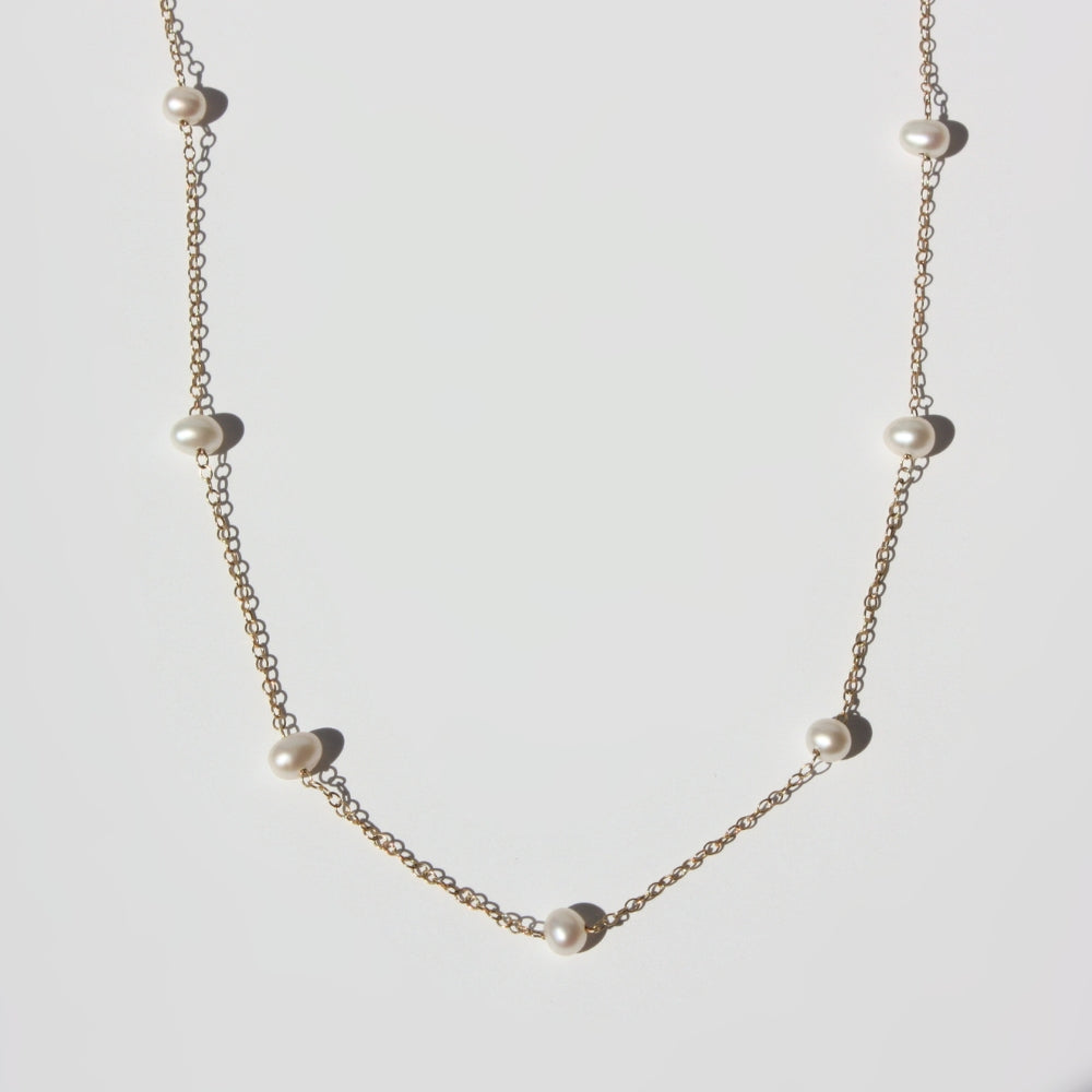 Pearl Station Necklace