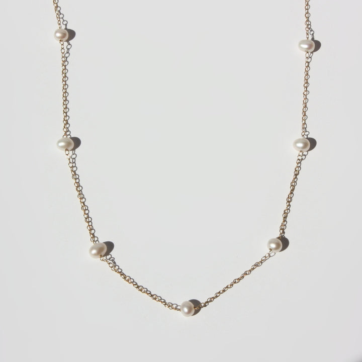 Pearl Station Necklace