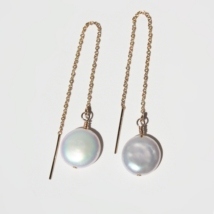 Pearl Threader Earrings
