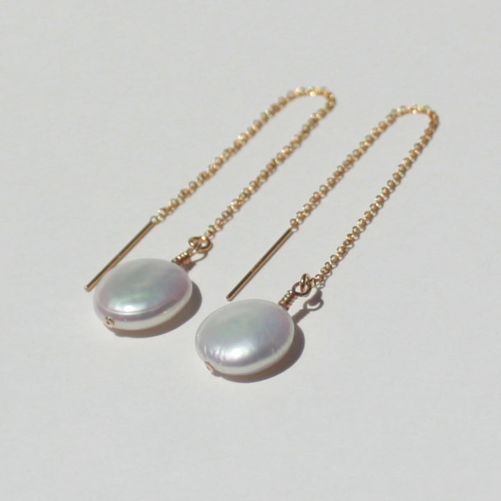 Pearl Threader Earrings