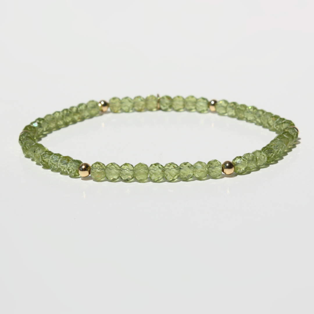 Peridot Birthstone Bracelet