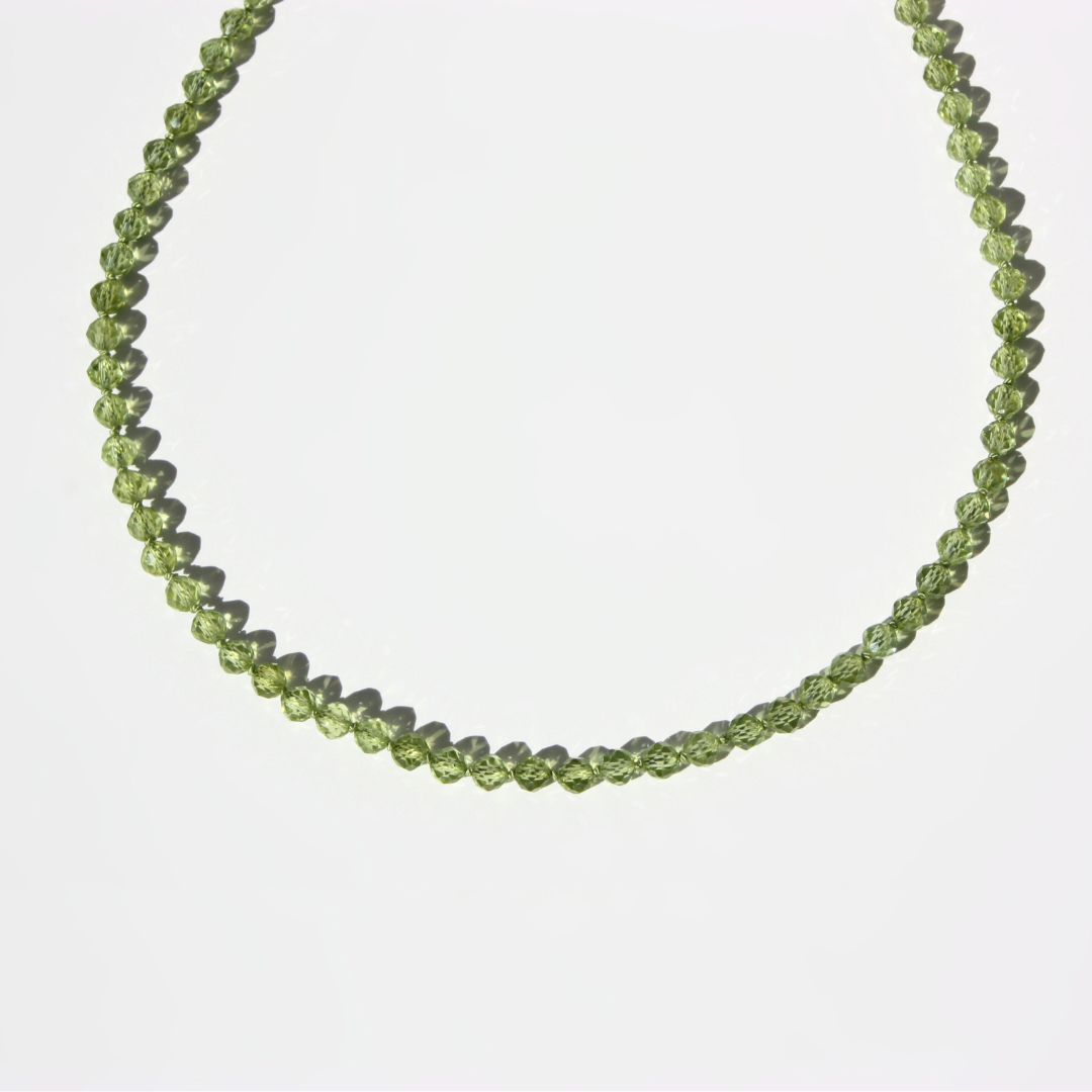 Peridot necklace - August Birthstone