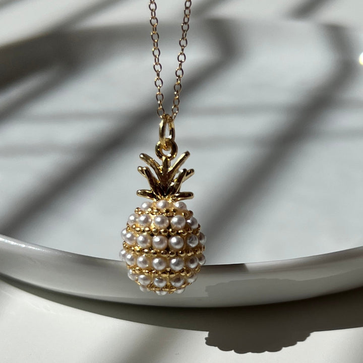 Pineapple Pearl Necklace