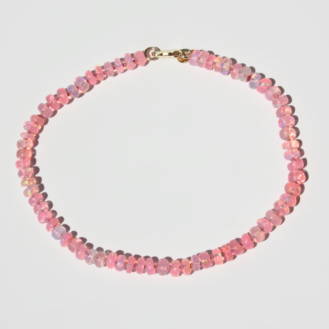 Pink Ethiopian Opal Bracelet
