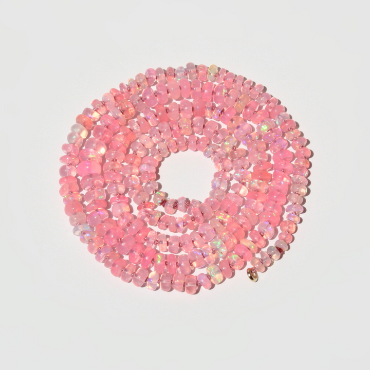 Pink Ethiopian Opal Necklace