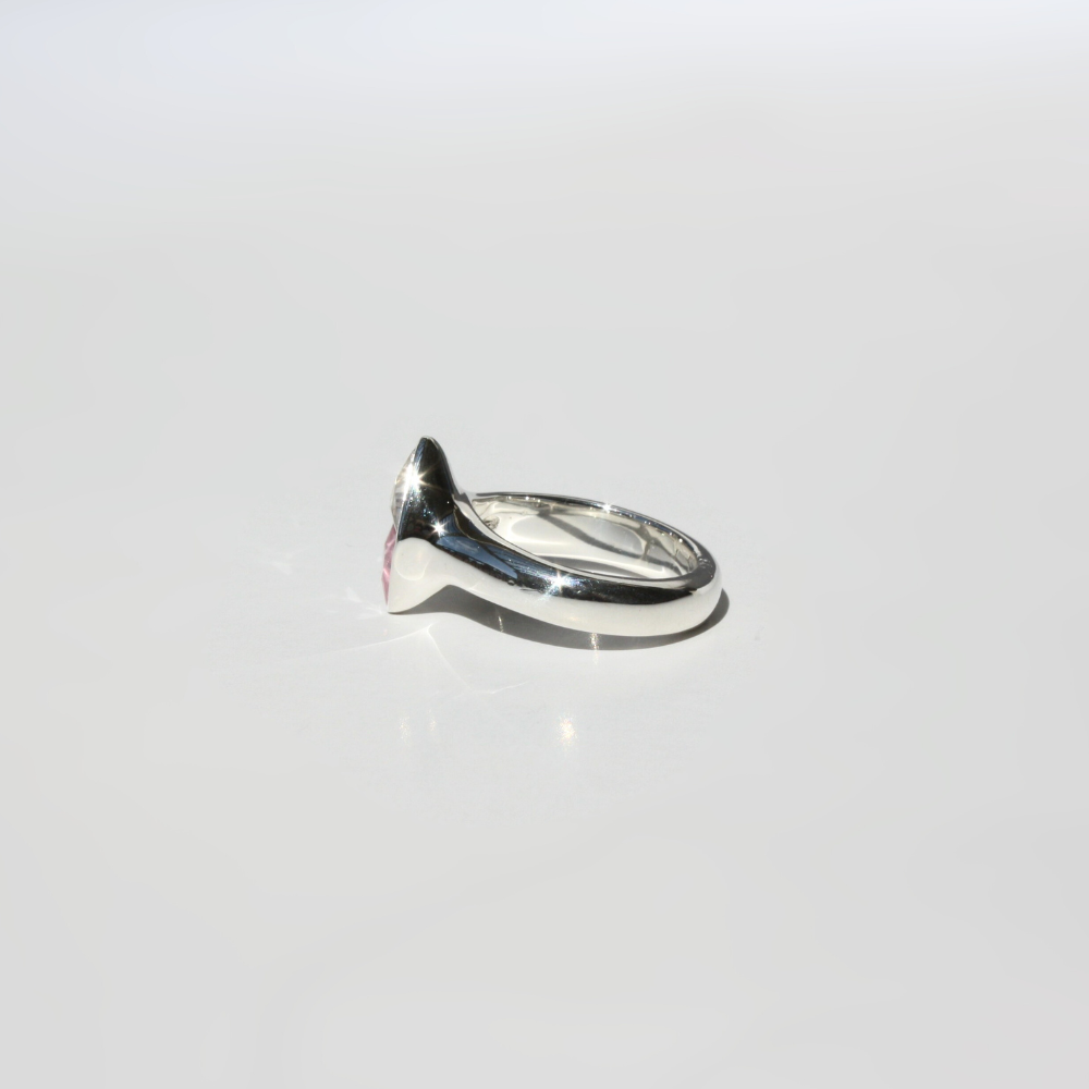 Double Triangle Gemstone Ring