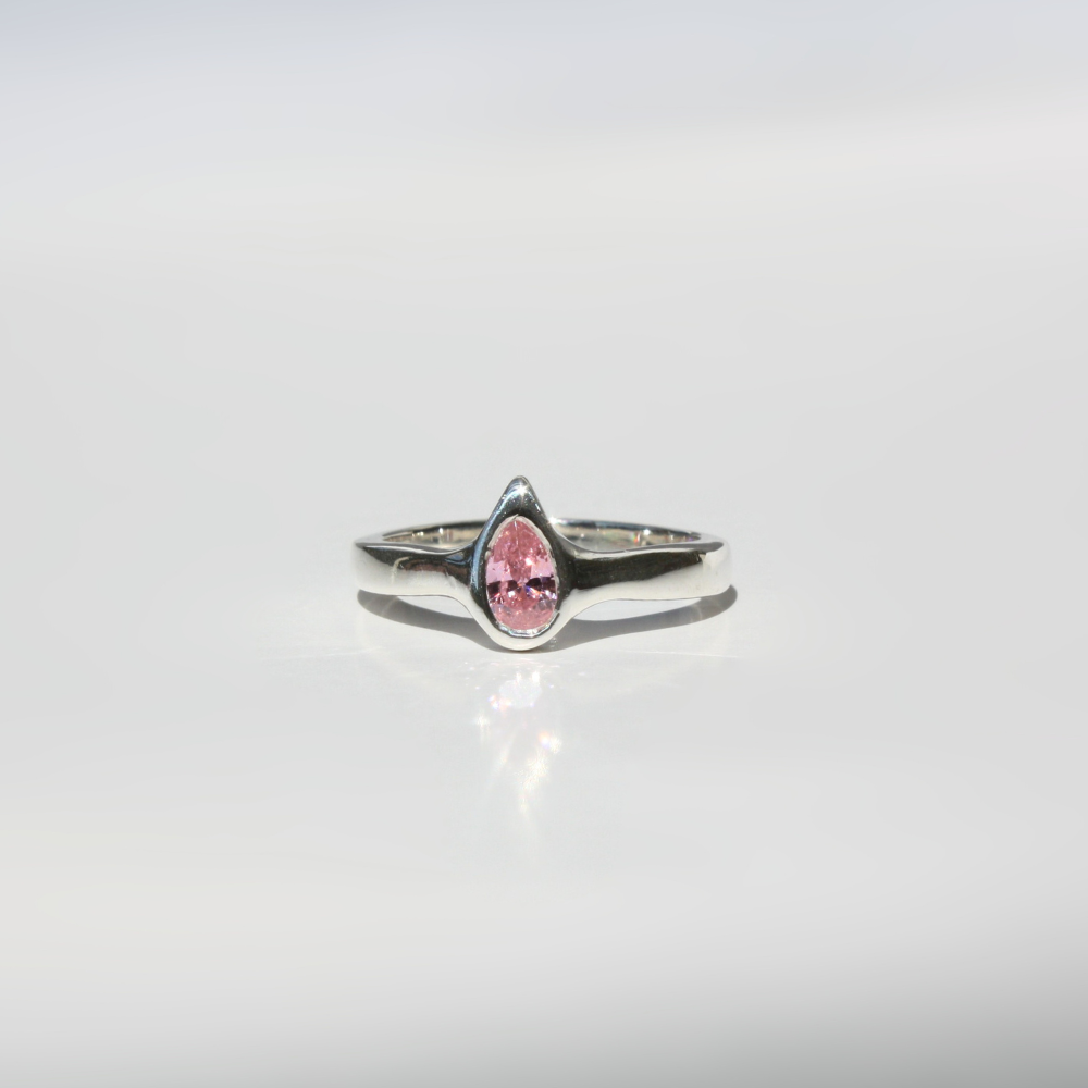 Pear Gemstone Ring