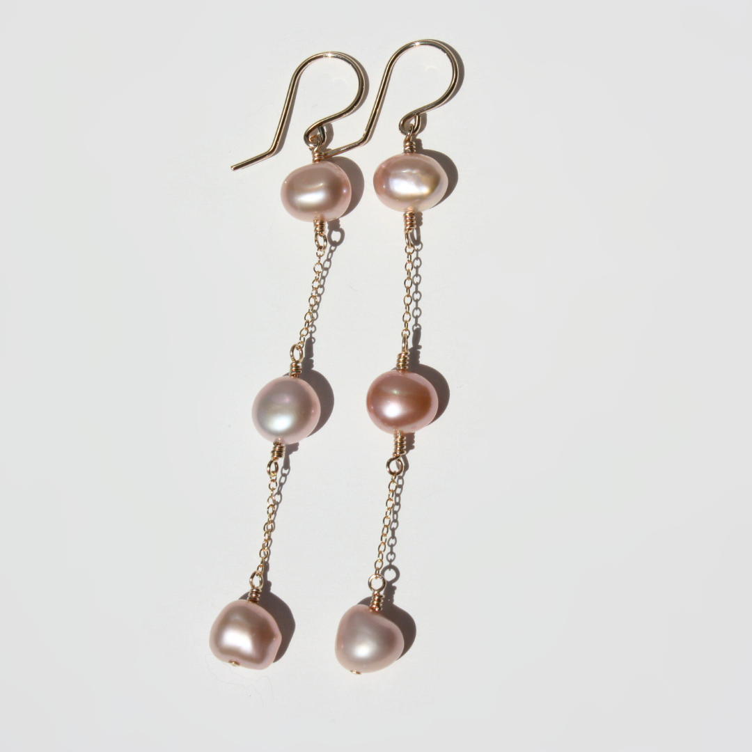 Pearl Drop Dangling Earrings