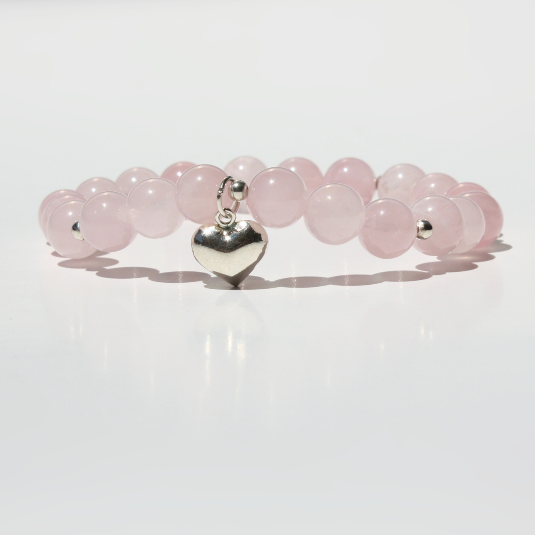 Rose Quartz Charm Bracelet