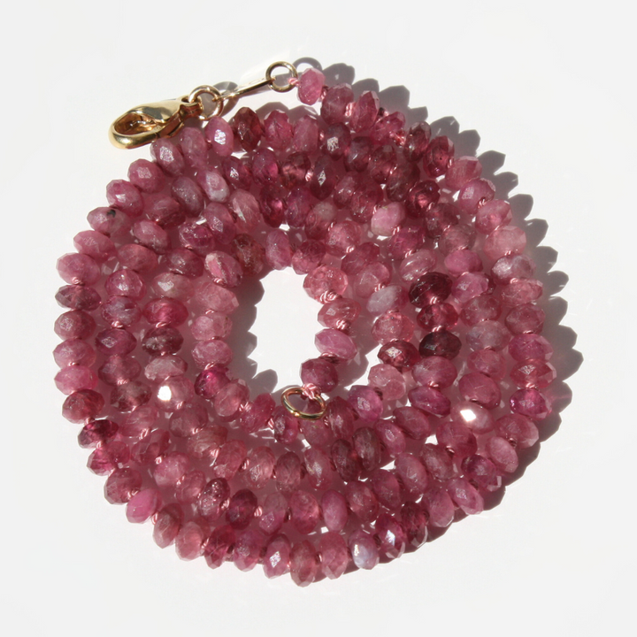 Pink Tourmaline Necklace – October Birthstone Gift