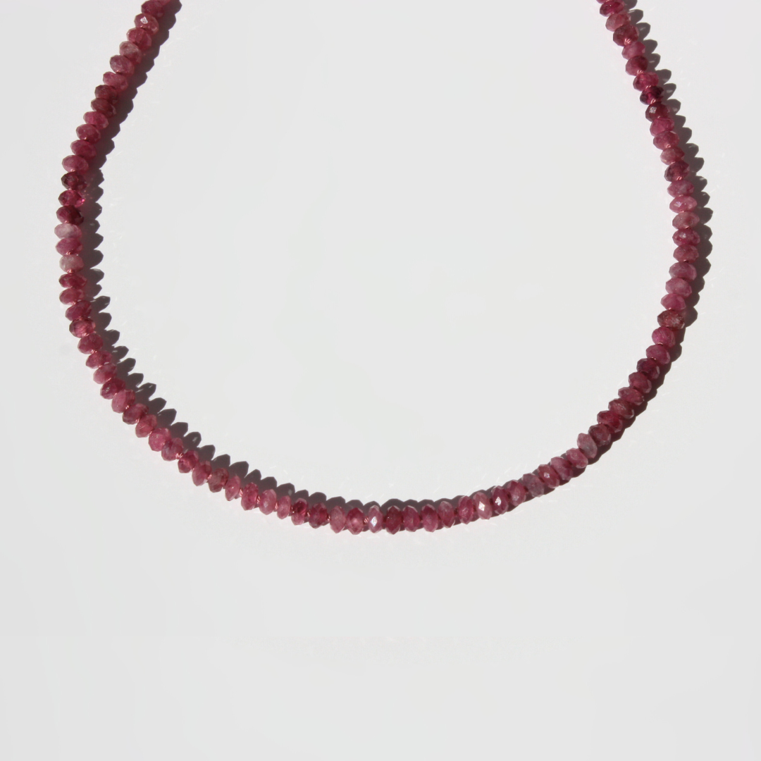 Pink Tourmaline Necklace – October Birthstone Gift