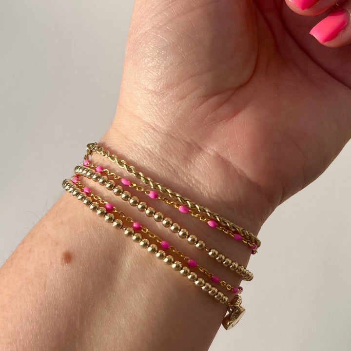 Enamel Bracelet Gold