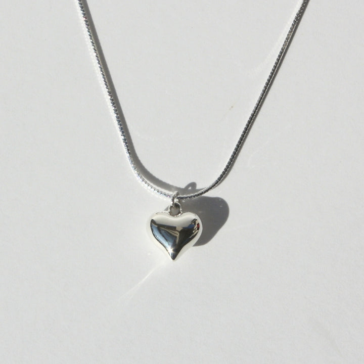 Heart Necklace Silver